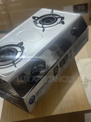 Thermocool Home Flame 2-Burner Gas Cooker in Stainless Steel