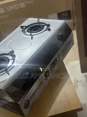 Thermocool Kitchen Fire 2-Burner Gas Cooker in Stainless Steel