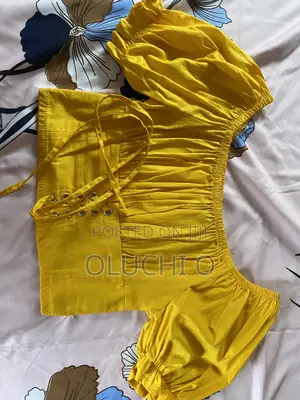 Yellow Crop Top