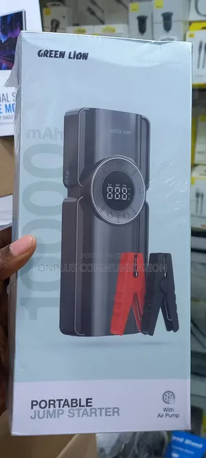Green Lion Portable Jump Starter With Air Pump