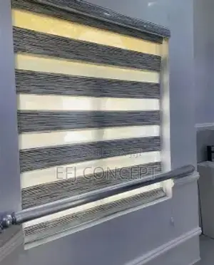 Day And Night Window Blind - Lovely Plain Grey Attractive Design