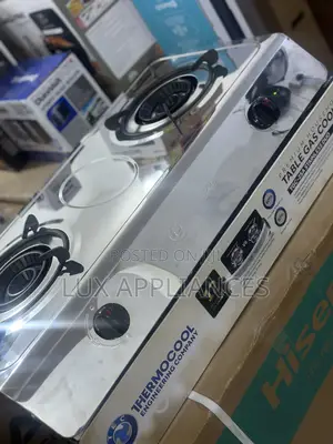 Thermocool Flamix 2-Burner Gas Cooker in Stainless Steel