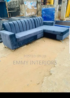 L Shaped Fabric Sofa It's Available