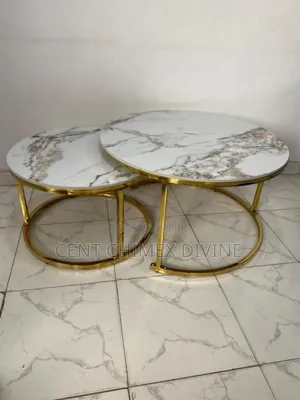 Modern Golden Frame Center Table