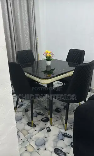 Marble Dining Table 4 Chairs