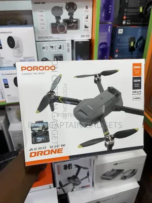 Porodo Aero View Drone Mini Folding Hd
