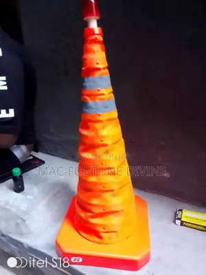 Safety Collapsible Cone With Safety Light