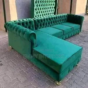 Living Room L Shaped Fabric Sofa Good Material
