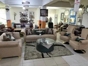 Imported Luxurious 7 Seater Sofa Set With Throw Pillows