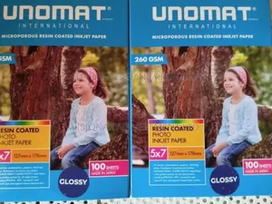 Unomat Glossy Photo Paper 5x7x100