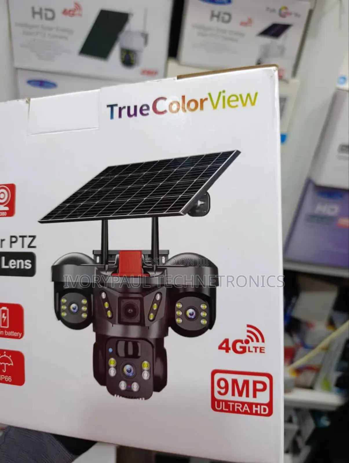 V380 3 Lens PTZ CCTV Camera