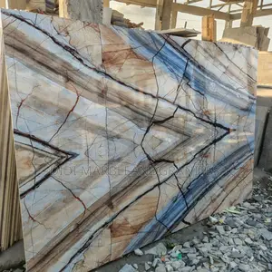 Wooden Blue Quartz for the Countertop