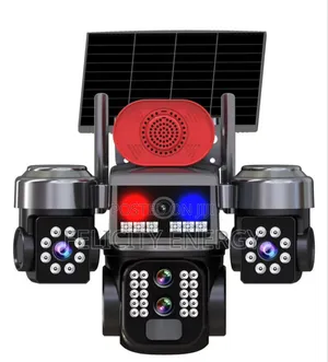 CCTV With Solar Camera Dual Lens Complete