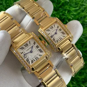Original Cartier Iced Stainless Steel Quartz Watch