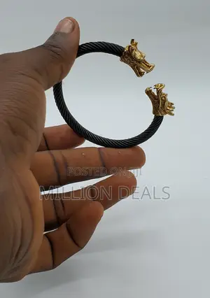 Black Gold Men's Link Ski Bracelet