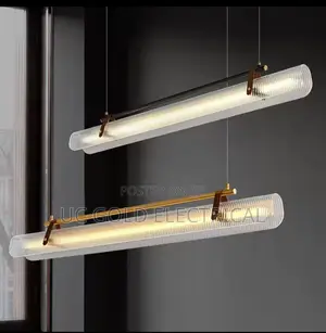 Nordic Modern Minimalist Acrylic Strip Pendant Light Dining Room Study