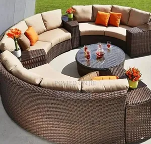 Rattan Luxury Round Sofa Chair 9 Seater