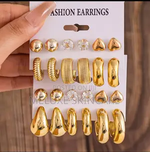 New Artificial Crystal Heart Pearl Earrings