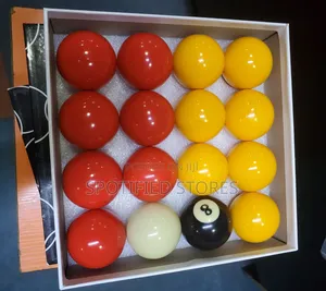 Yellow and Red Snooker Ball