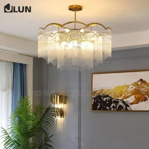 French Vintage Crystal Pendant Chandelier