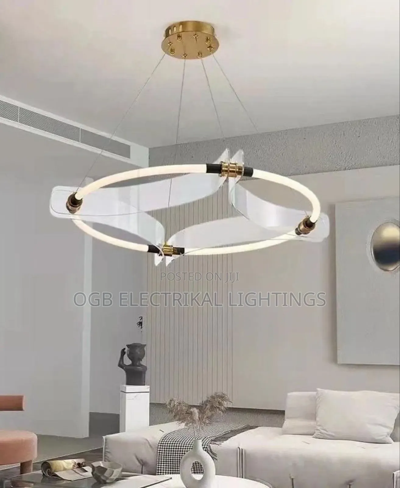 Glass Designer Round Led Chandelier