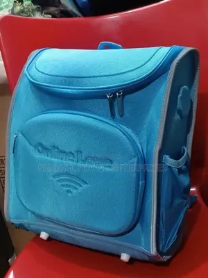 Blue Hard Body Zip Round School Bag