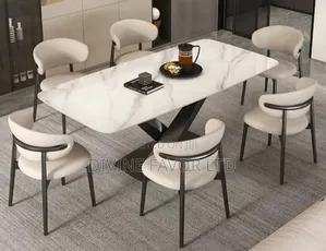 Marble Dining Set (6 Seater)