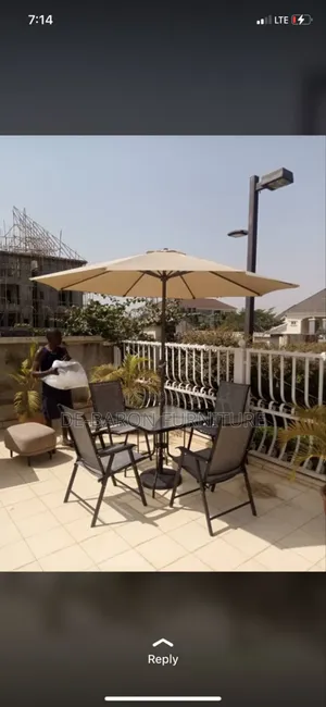 Outdoor Umbrella,Table and Chairs
