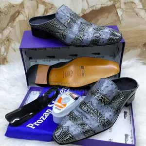 Blue Leather Shoes