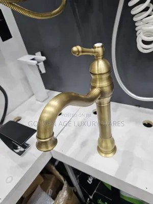 Royal Basin Mixer Brush Gold Finish