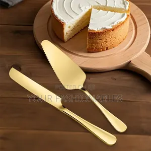 Set of Gold Cake Shovel Cake Servers Pizza Cutters