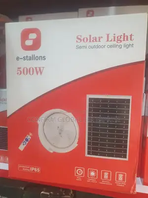 500watts Solar Ceiling Light With Panel and Remote Control