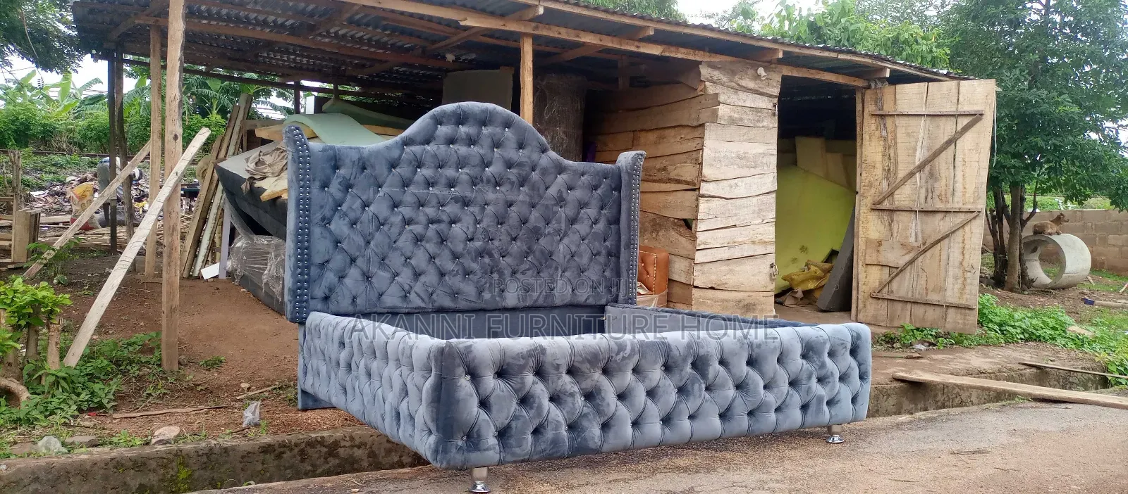 Full Padded Bed Frame