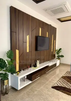 Mega Solid Full Wall Tv Stand