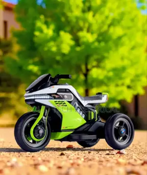 Green Children Toy Motorcycle for Kids