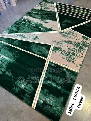 Milat Green Center Rug
