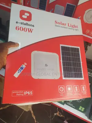 600w Solar Ceiling Light With Solar Panel and Remote