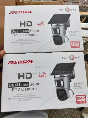 5mp 4g Double Lens 10x Optical Zoom Solar Camera, Ubox App