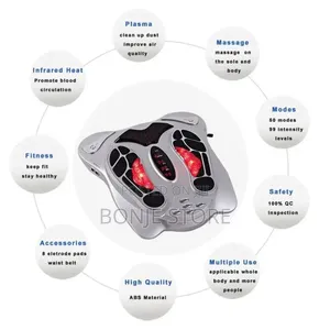 Electric Foot Massager Infrared Heat Low Frequency Blood Circulation