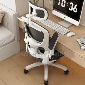 Ergonomic Office Chair for Waist Comfort, Adjustable Headrest