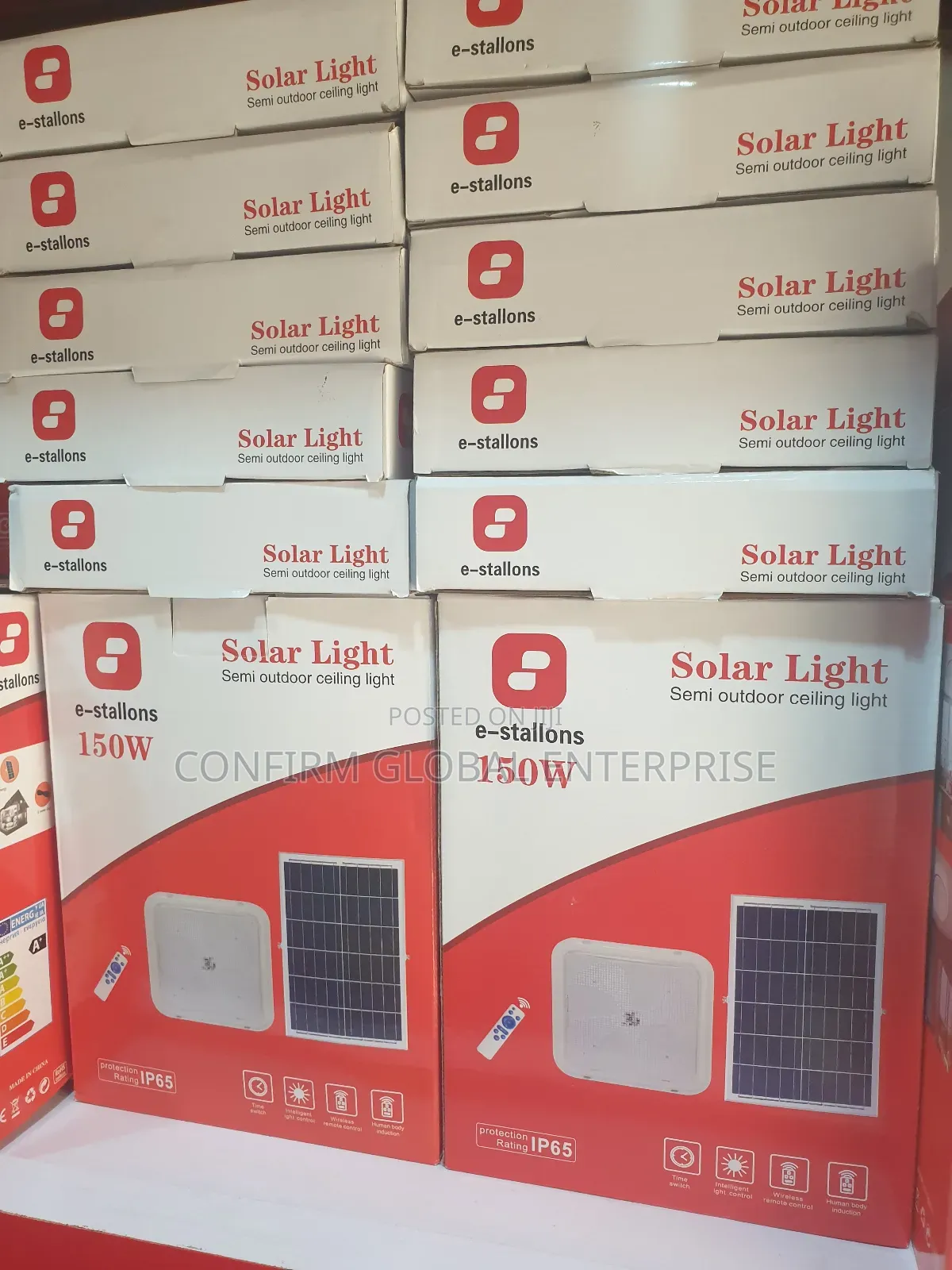 Original Led Solar Ceiling Light With Panel and Remote