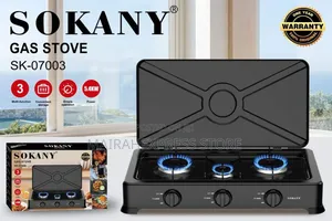 3 Burner Sokany High Quality Gas Stove