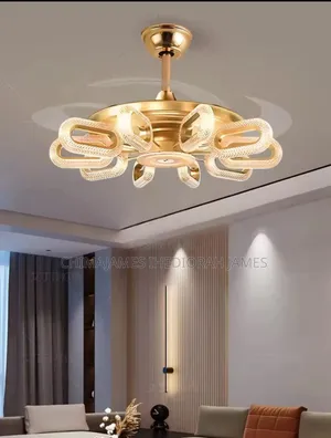 Nordic Modern Design Fan Pendant Light Led Energy-Saving Living Room