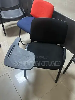 Metal Leg Office Conference Student Writing Chair With Pad