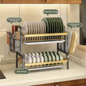 Two-Layer Plate Rack.