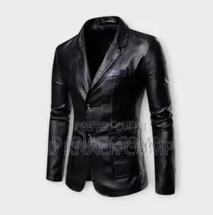 Windproof Leather Jacket Lapel Suit Leather Jacket