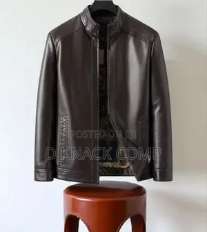 Men's Coffee Leather Jacket