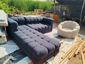L-Shape Sofa With Single Bubble – Luxury Comfort Combined