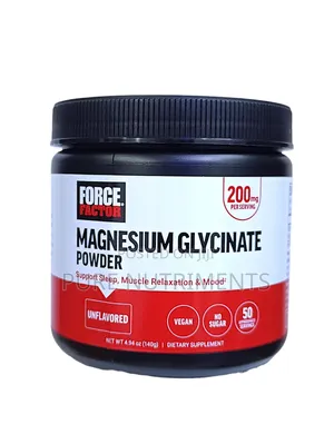 Force Factor Magnesium Glycinate Powder 200mg 50 Servings