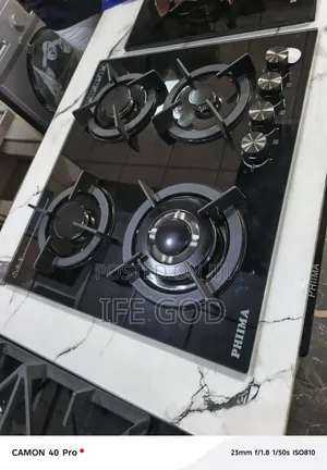 Original Quality Phiima 8mm Glass Top Built-in Gas Cooker Hob 60x60cm